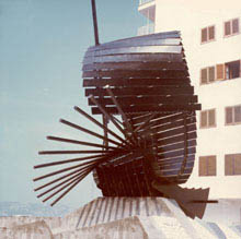 Iron sculpture, San Cristóbal Beach. Almuñecar-Granada (Spain)